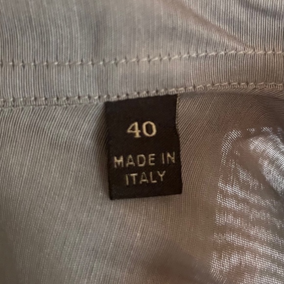 BURBERRY Grey Silk Blouse Shirt :: Size 40 - Picture 6 of 9